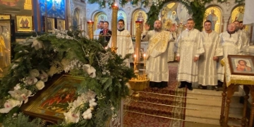 В войсковом соборе прошла Рождественская служба