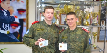 Юные казаки получили знаки ГТО