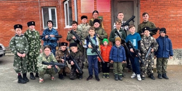 Для темрюкских казачат провели военно-спортивную игру
