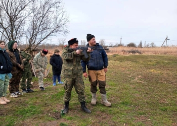 Для воспитанников казачьего военно-патриотического клуба «Пластун» прошли очередные занятия