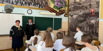 Председатель Союза казачьей молодежи Кубани провел урок мужества