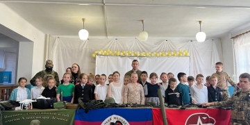 В Брюховецком районе для казачат провели урок мужества