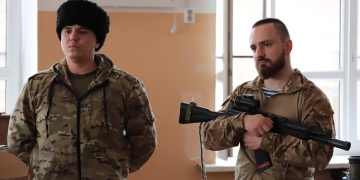 В казачьей школе провели урок по начальной военной подготовке