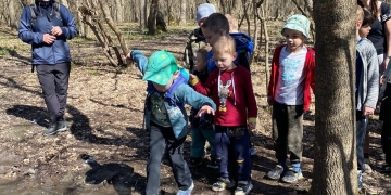 Для юных казачат организовали поход в лес